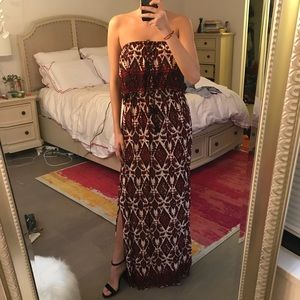Boho Patterned Maxi Dress